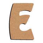 Forme en médium - Lettre majuscule "E" (8x5cm)